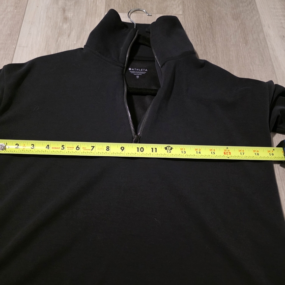 Athleta Black 1/4 Zip Up Jacket Xs - Picture 4 of 7